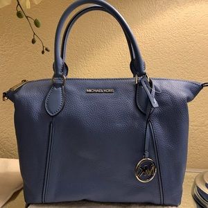 Michael Kors Lenox Pebble Leather Shoulder Bag Crossbody Satchel Purse